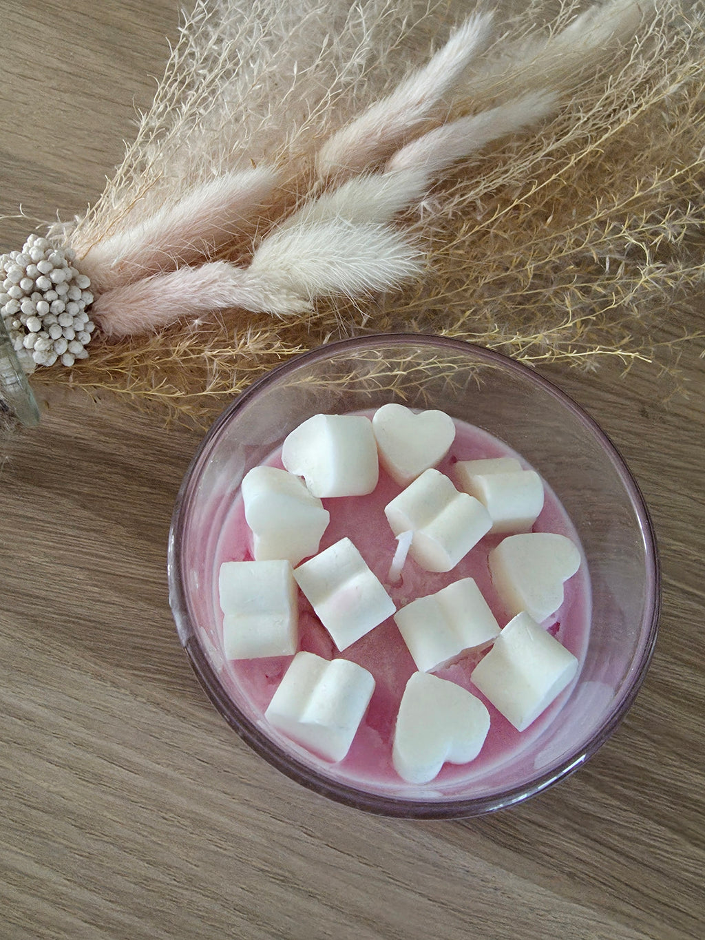 Bougie Parfumée « Agrumes » – Cœurs Blancs – Cire de Soja - 260gr