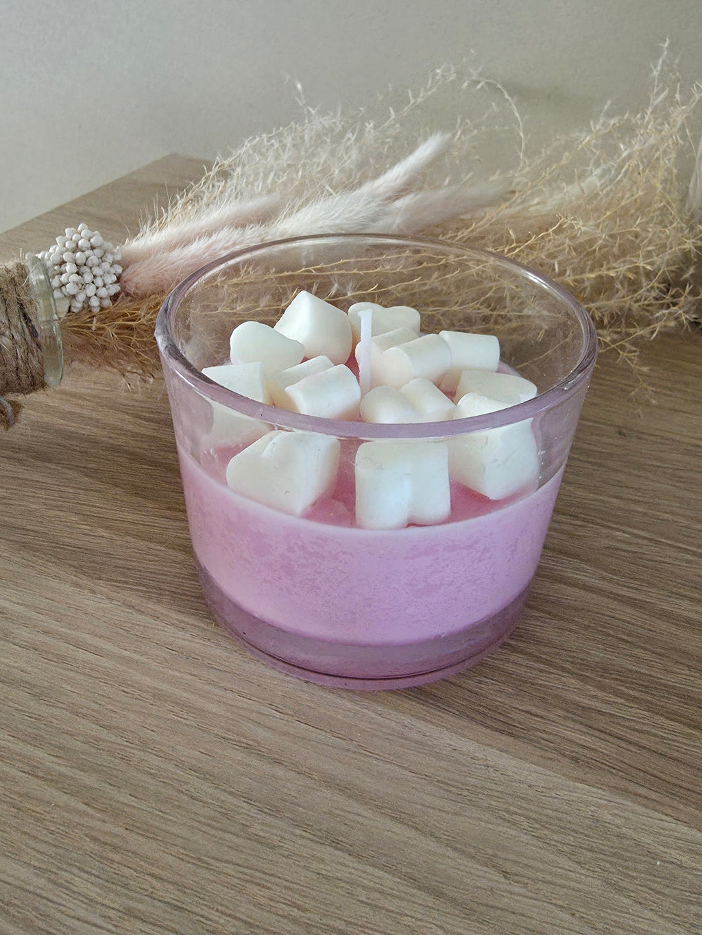 Bougie Parfumée « Agrumes » – Cœurs Blancs – Cire de Soja - 260gr