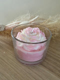 Bougie Parfumée « Agrumes » – Pivoine Bicolore Rose & Blanc – Cire de Soja - 290gr