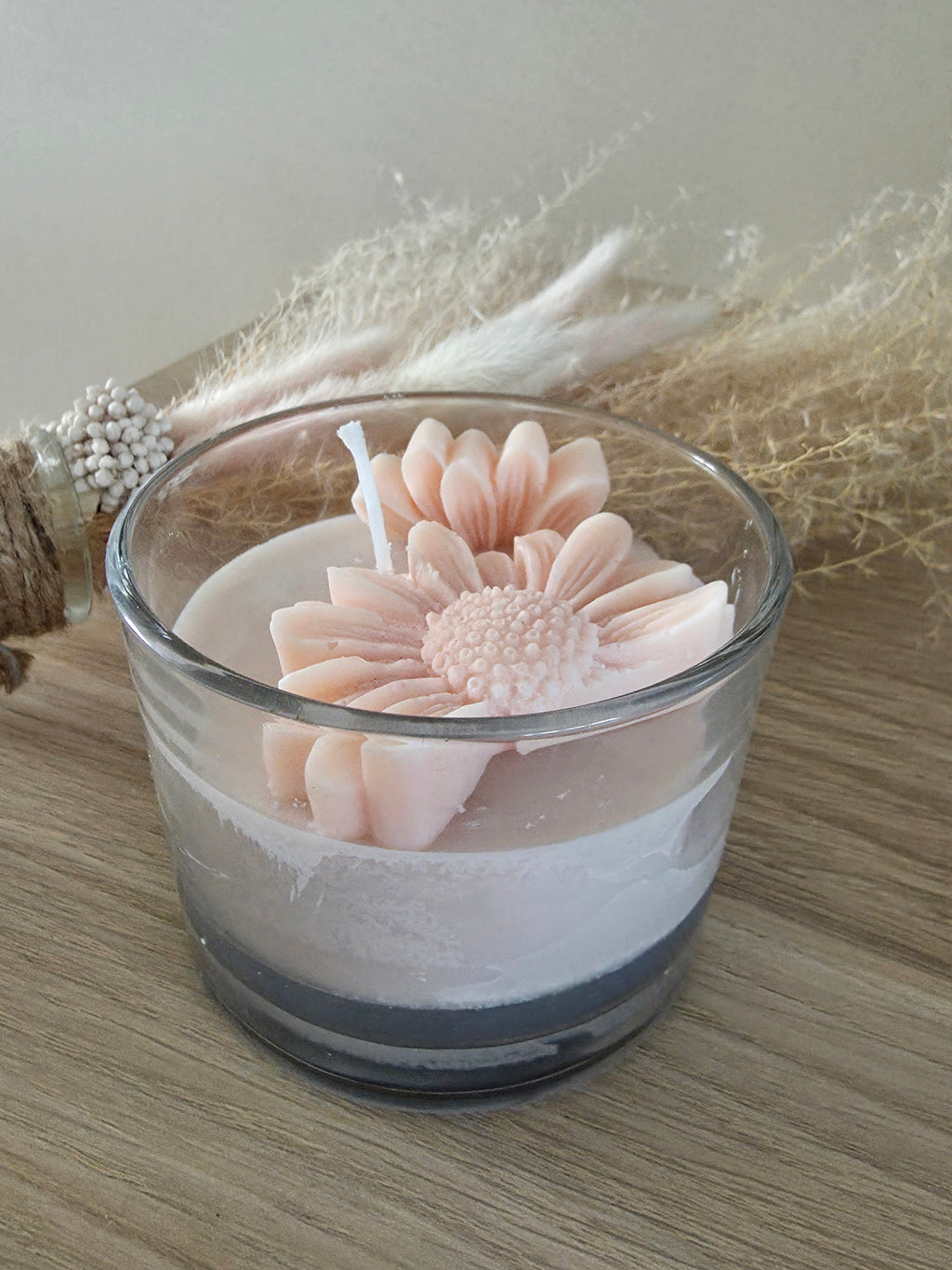 Bougie Parfumée « Agrumes » – Marguerite Orange Pâle – Cire de Soja - 290gr