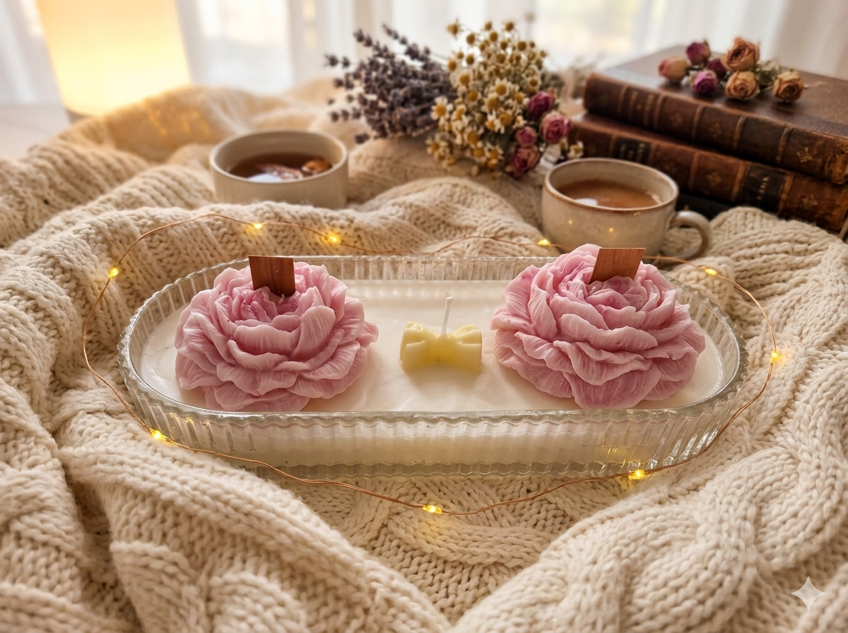 Bougie Plateau « Agrumes » – Cire de Soja - 525gr