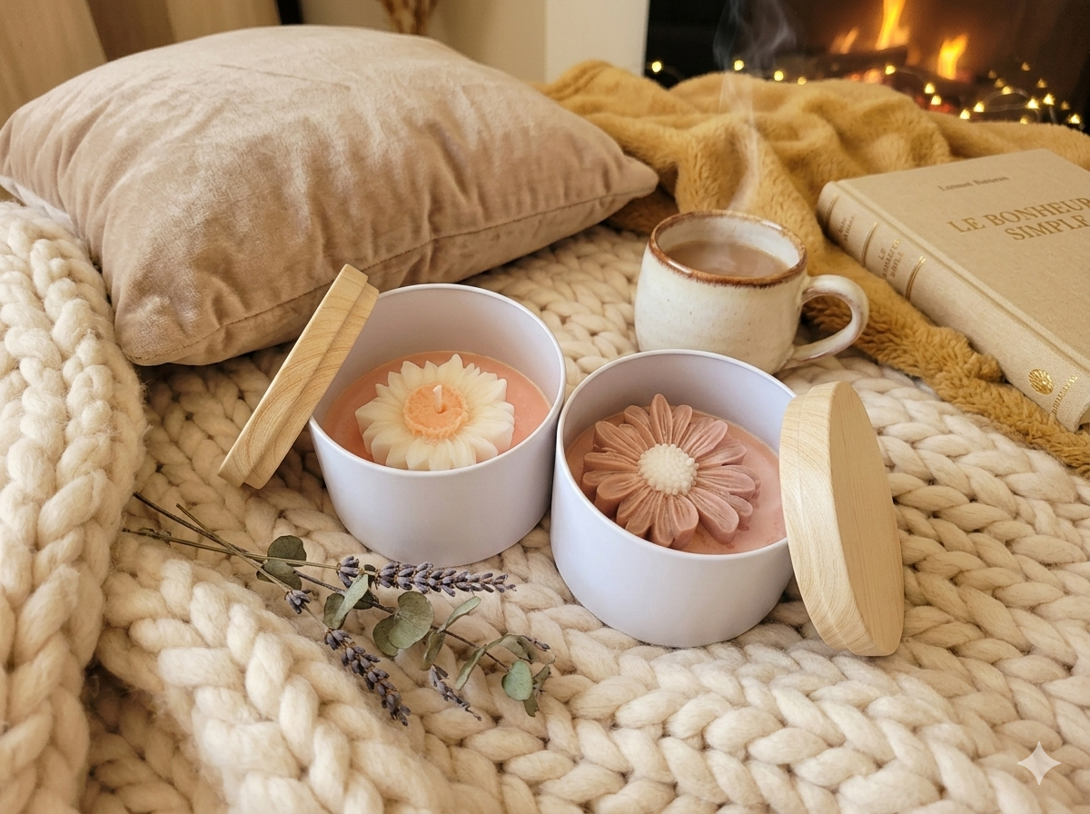 Duo de Bougies Parfumées « Cocktail Orange » – Cire de Soja - 300gr