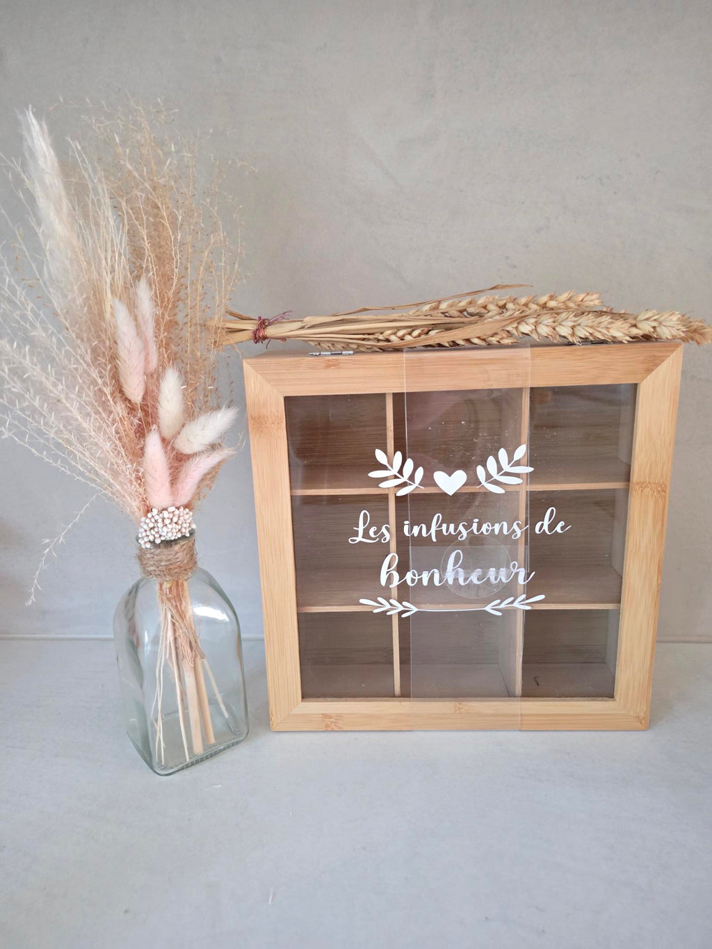 Boîte à infusions en bambou – Les infusions de bonheur