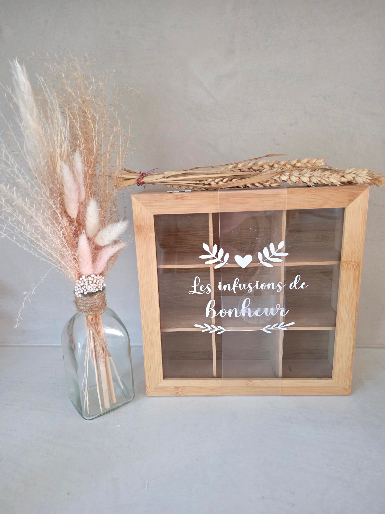 Boîte à infusions en bambou – Les infusions de bonheur