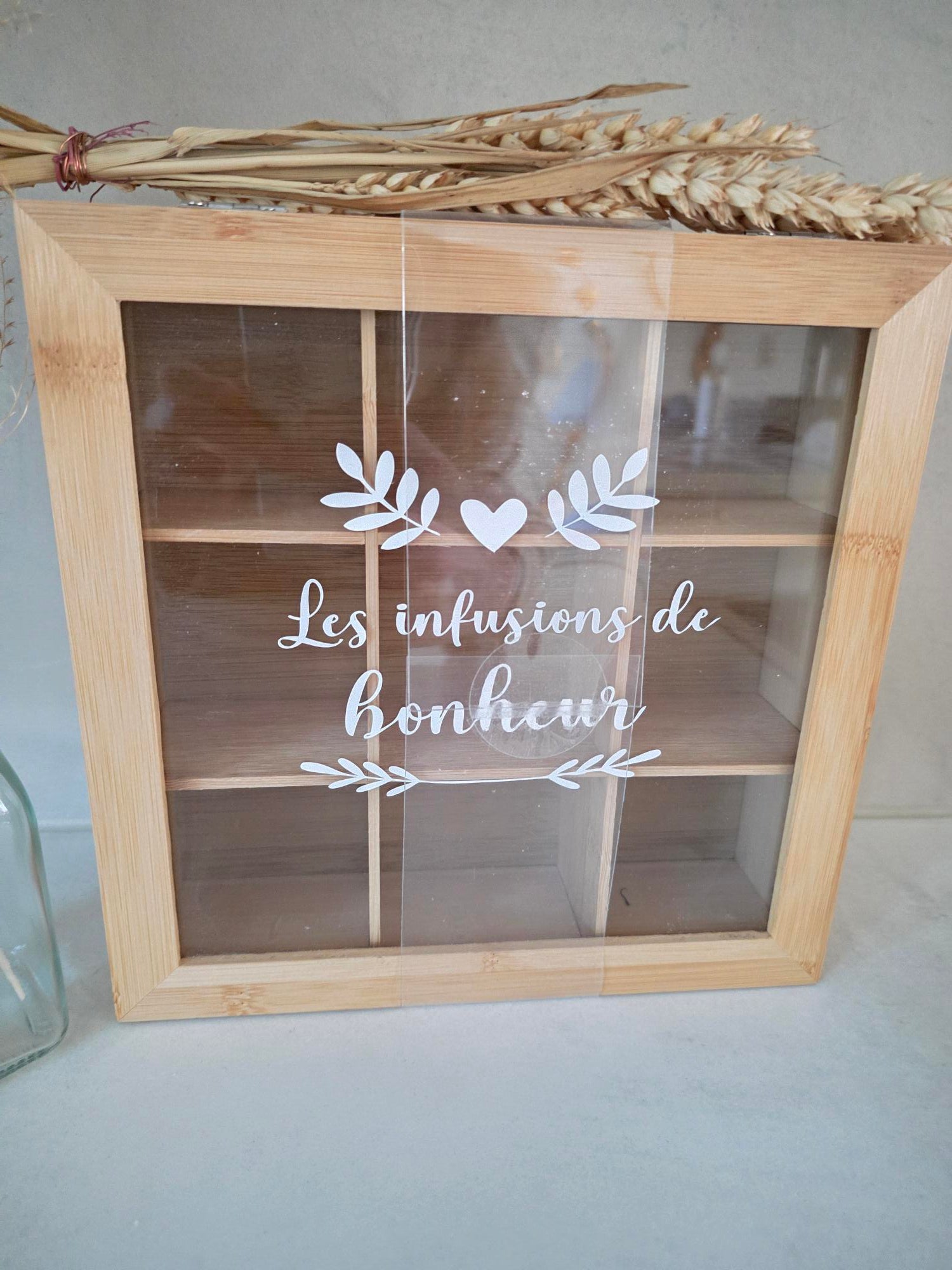 Boîte à infusions en bambou – Les infusions de bonheur