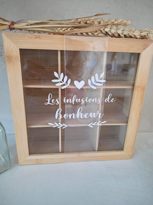 Boîte à infusions en bambou – Les infusions de bonheur