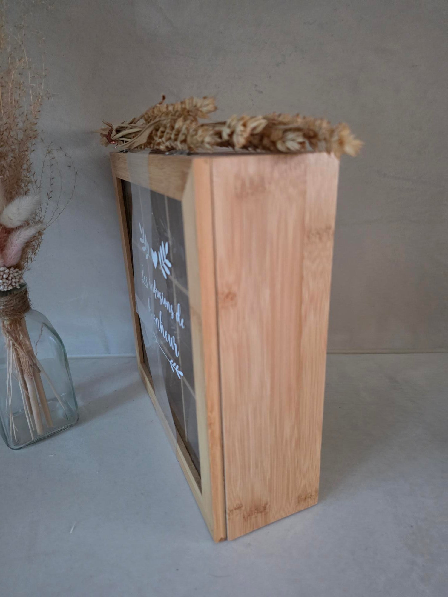 Boîte à infusions en bambou – Les infusions de bonheur