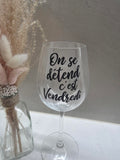 Verre à vin « On se détend c'est Vendredi »