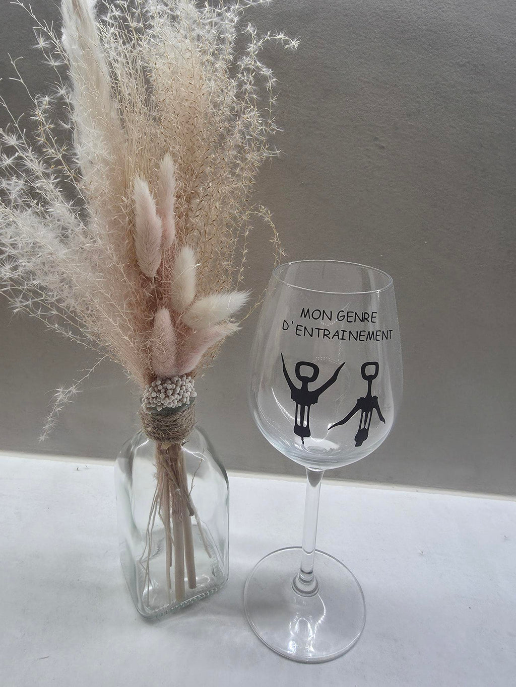 Verre à vin « Mon genre d'entraînement »