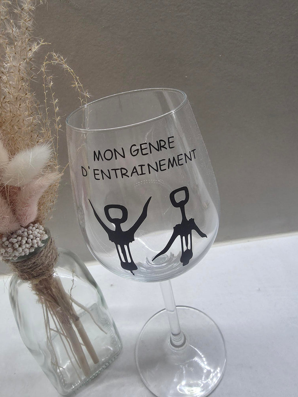 Verre à vin « Mon genre d'entraînement »
