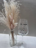 Verre à vin « Je t'aime à l'infini »
