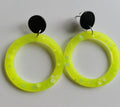 Résine époxy - Citron électrique - cercle