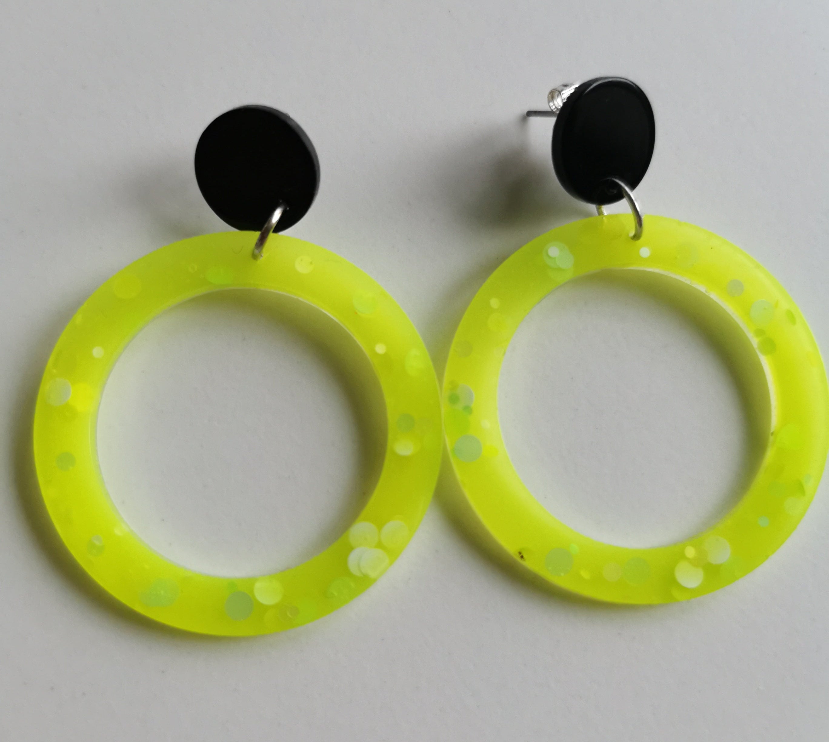 Résine époxy - Citron électrique - cercle