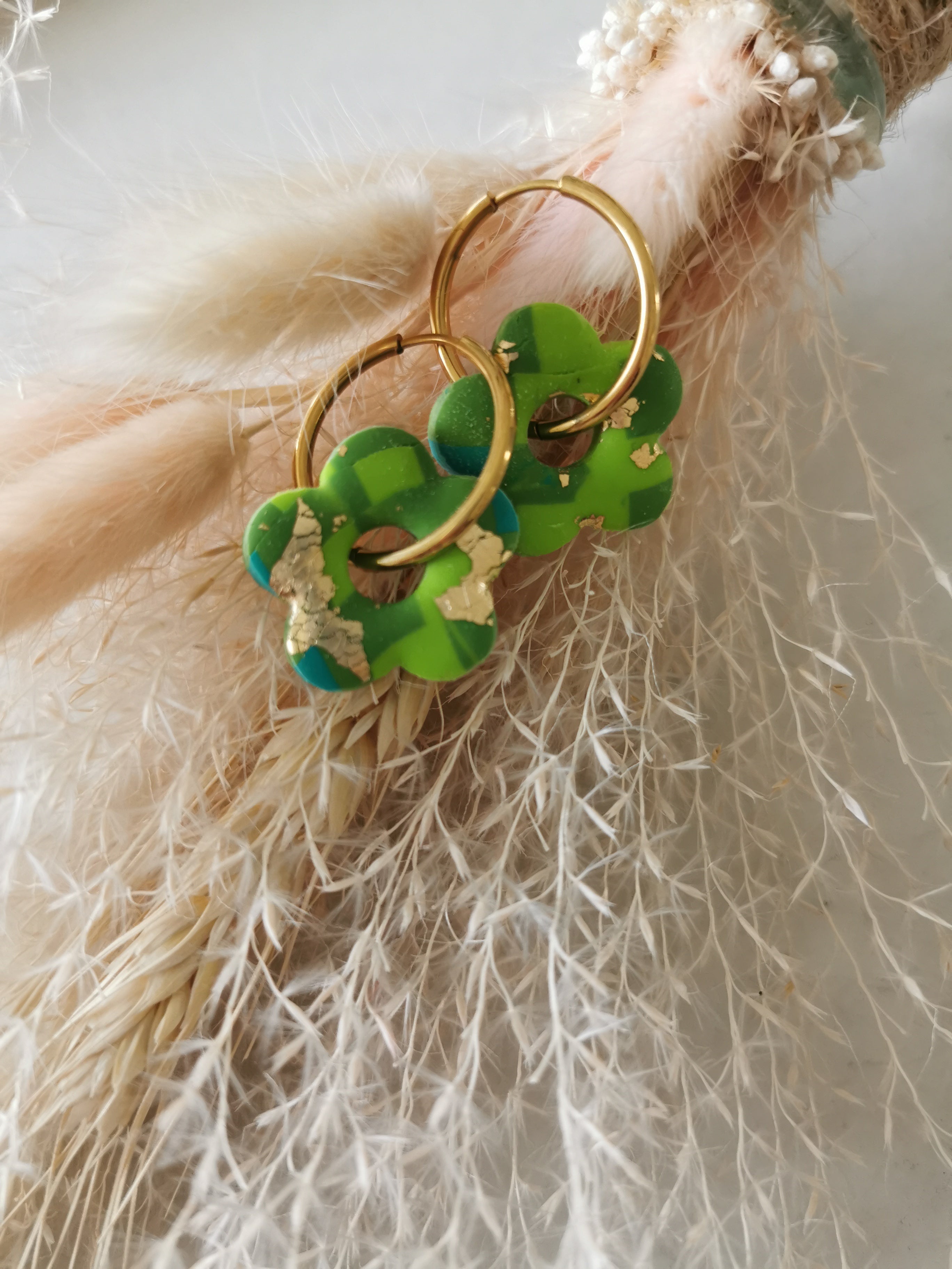 Pampille - Vert - fleur ronde