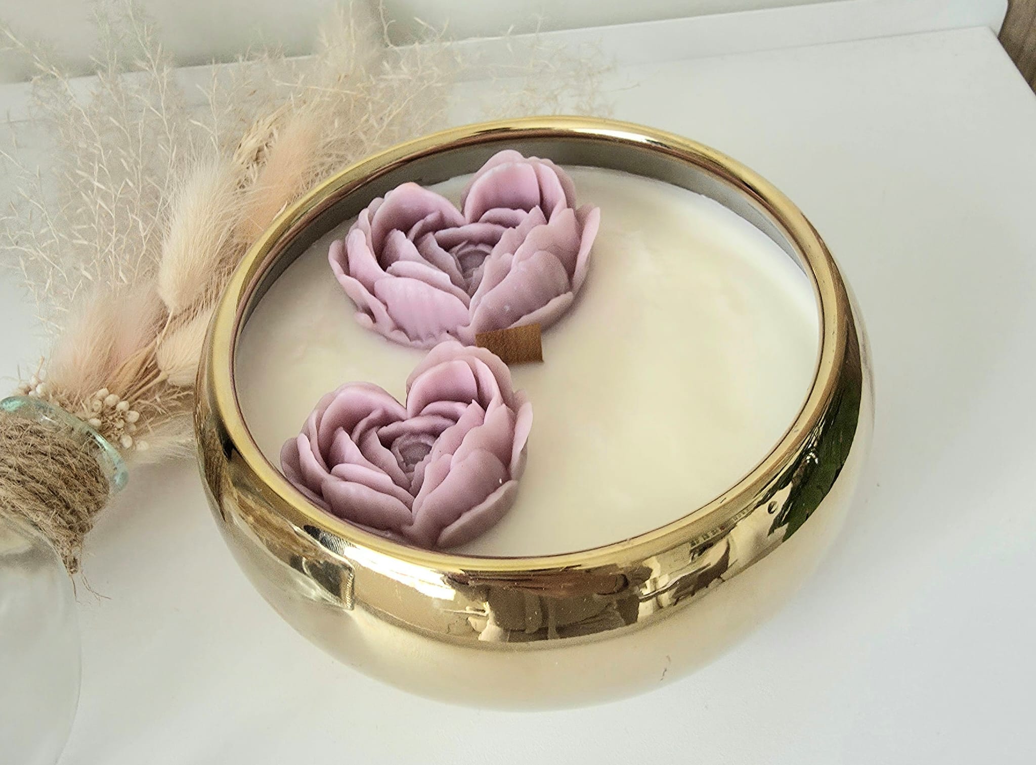 Bougie Bonbon Violette — Gourmandise & Élégance Florale