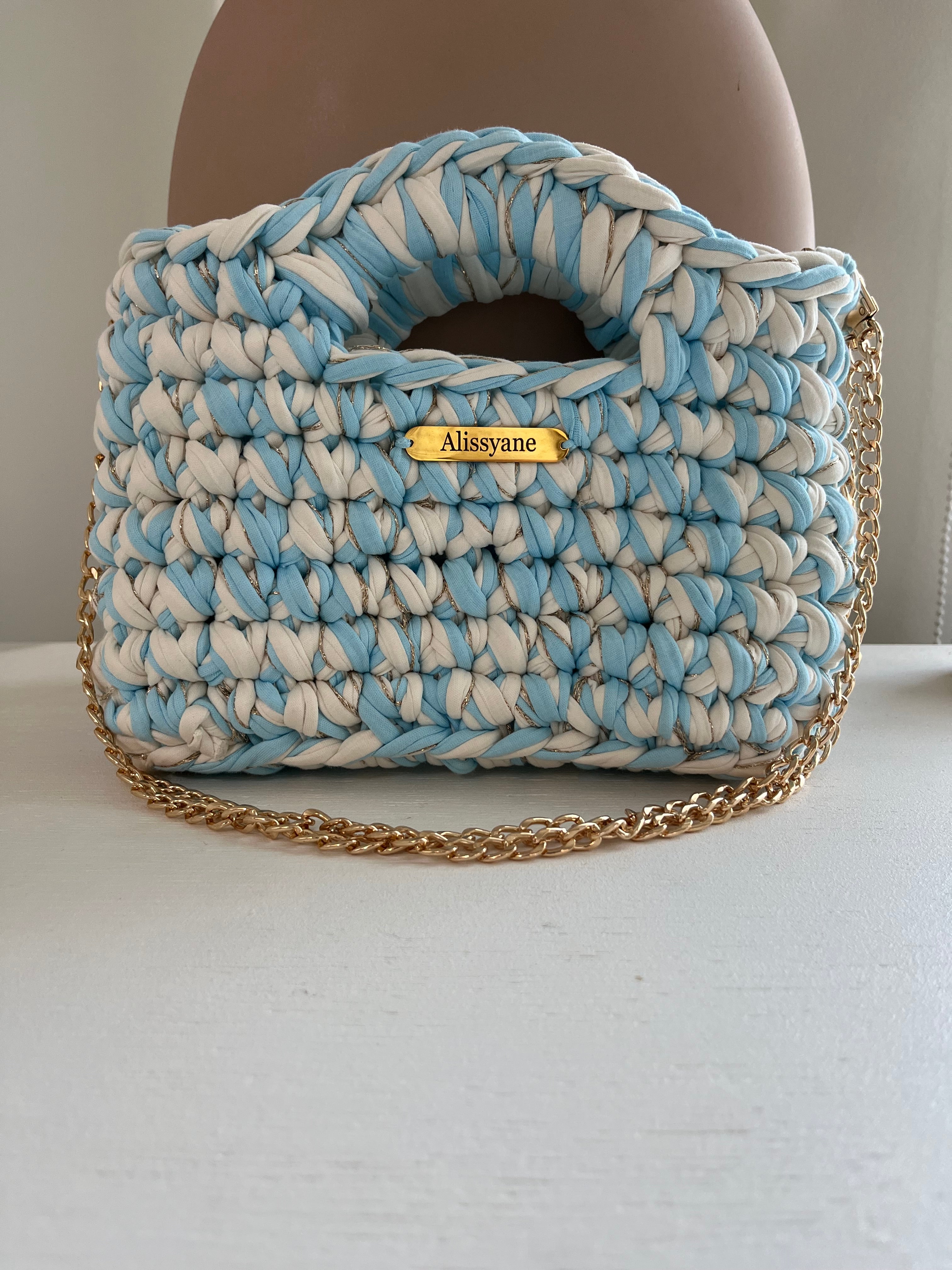 Sac MIAMI bleu et blanc
