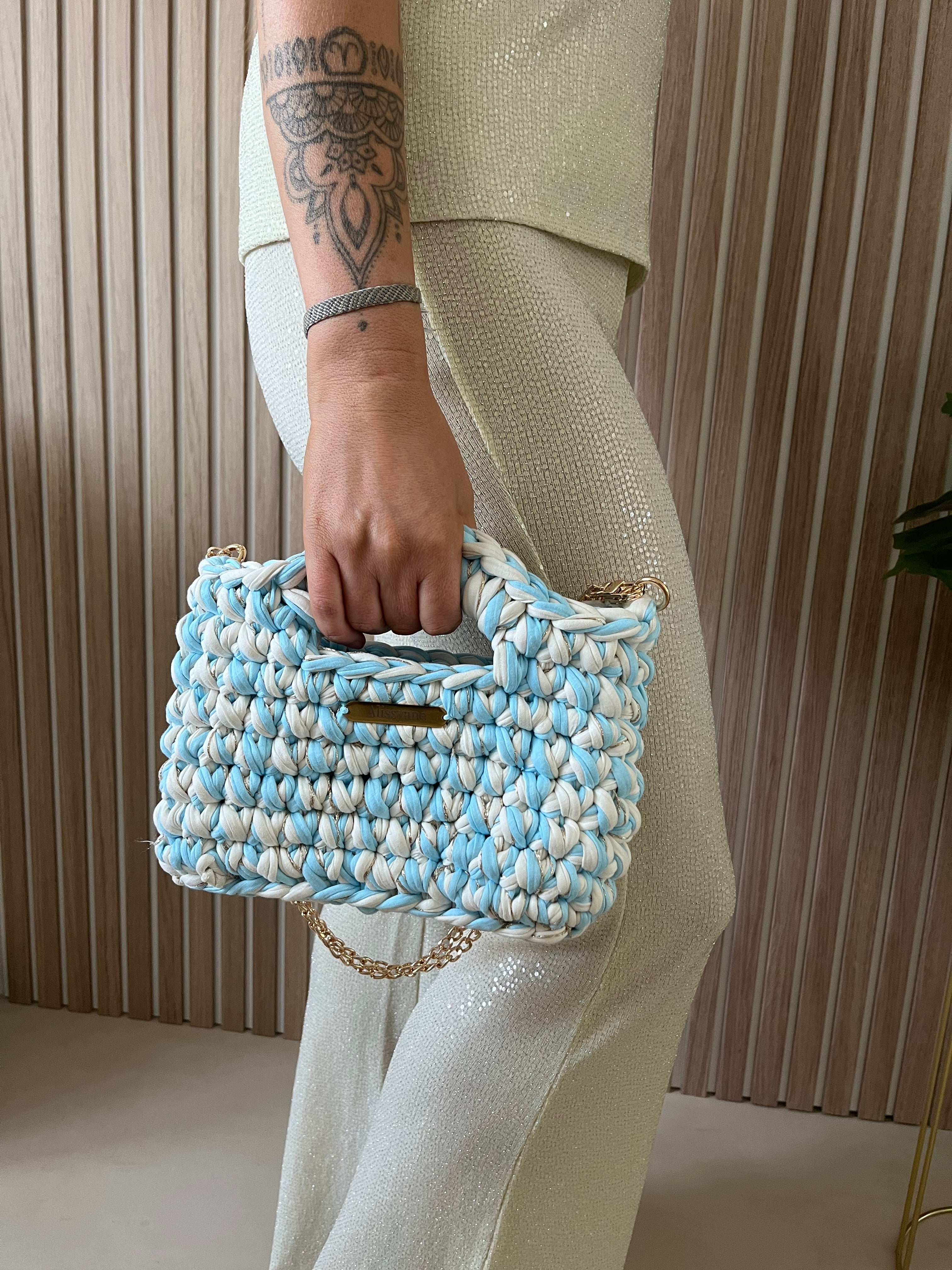 Sac MIAMI bleu et blanc